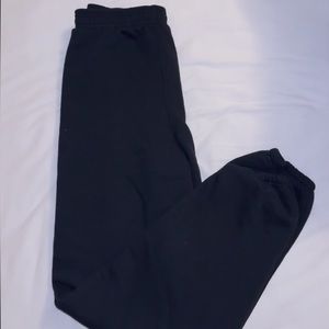 Plain black soffe sweatpants